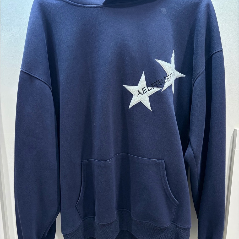 Aelfric Eden Navy Blue Star Appliqué Sweatshirt